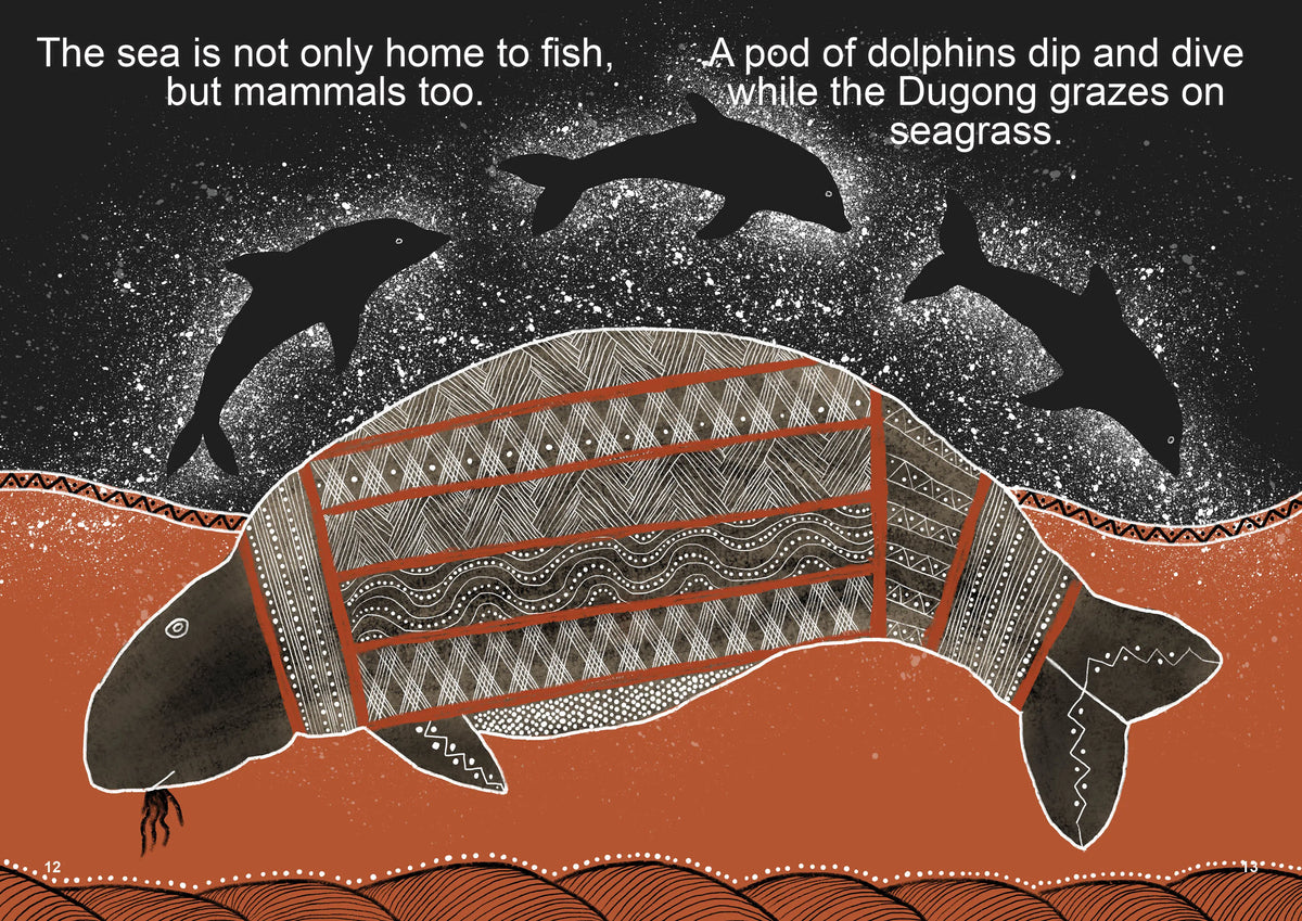 Indigenous Big Book Set of 2 — Dugong spread from Indigenous Sea Creatures big book