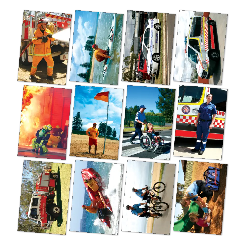 Emergency Services Poster Pack — alternative view