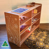 Emu in the Sky – Indigenous Wooden Shelf Unit - 120cm