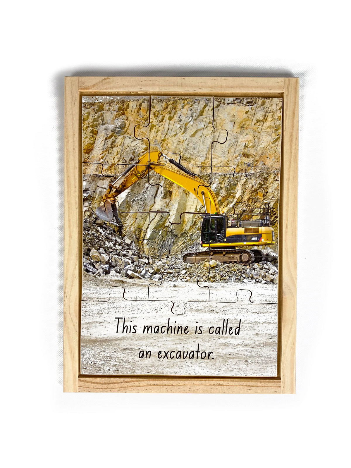 Excavating Set — Excavator puzzle detail
