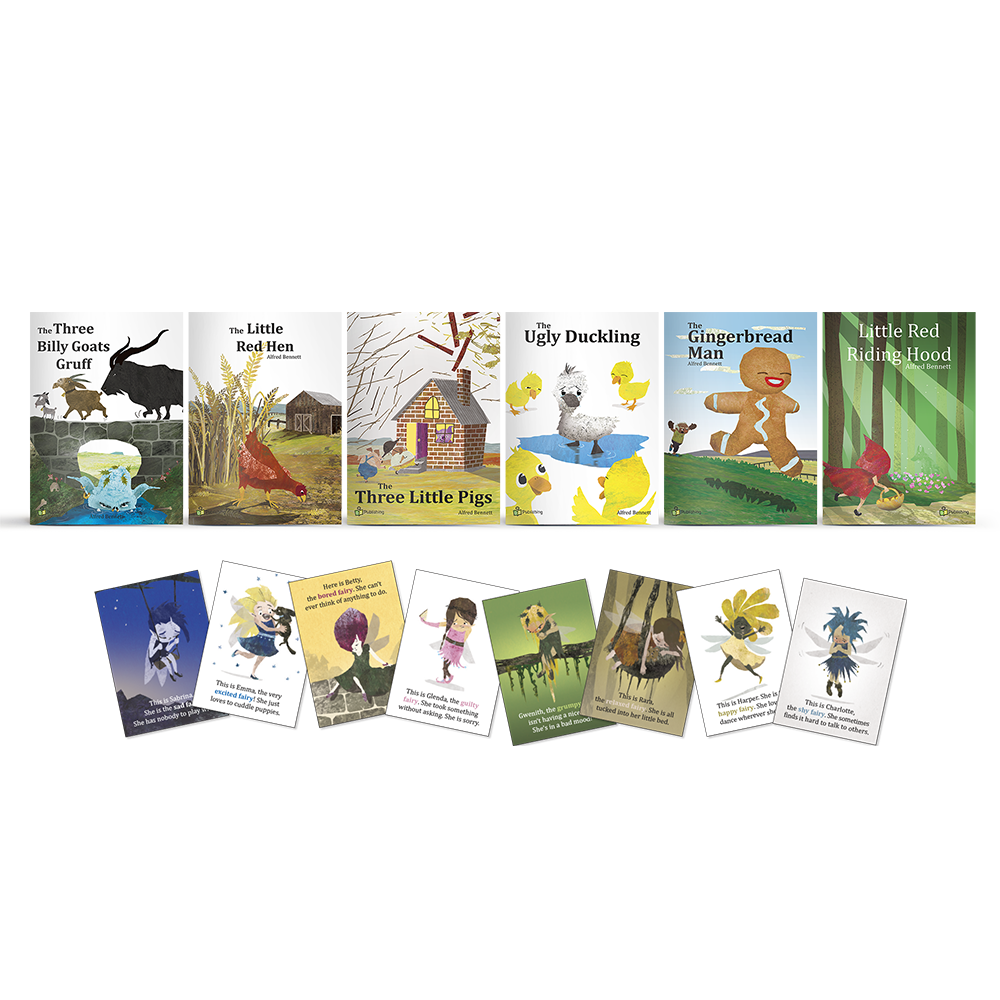 Fairy Tale Big Book Set of 6 - With 8 FREE Large 'Emotional Fairies' Posters