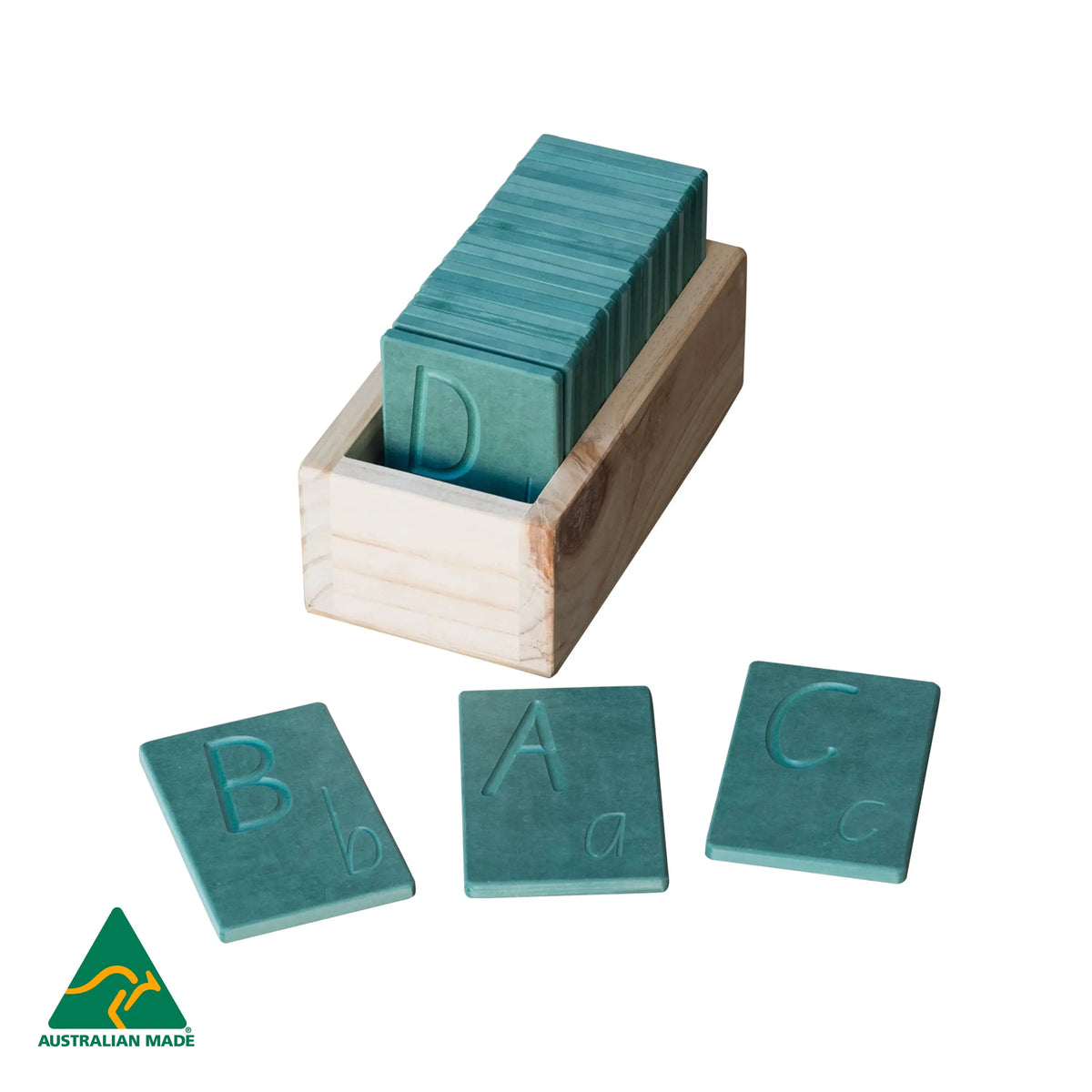 Finger Tracing Letters Game — Australian-made wooden alphabet finger-tracing game for early literacy