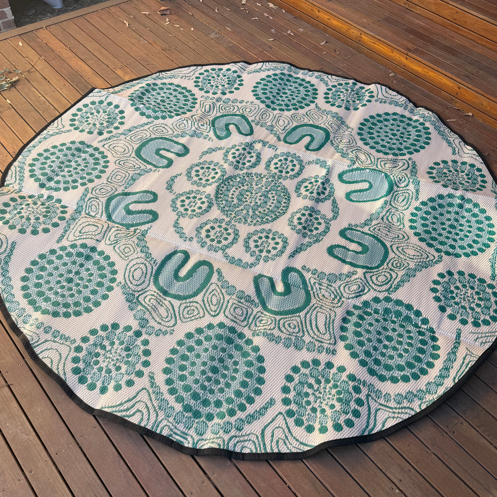 Sage Yarning Circle Outdoor Mat - PRE ORDER - ARRIVES OCTOBER