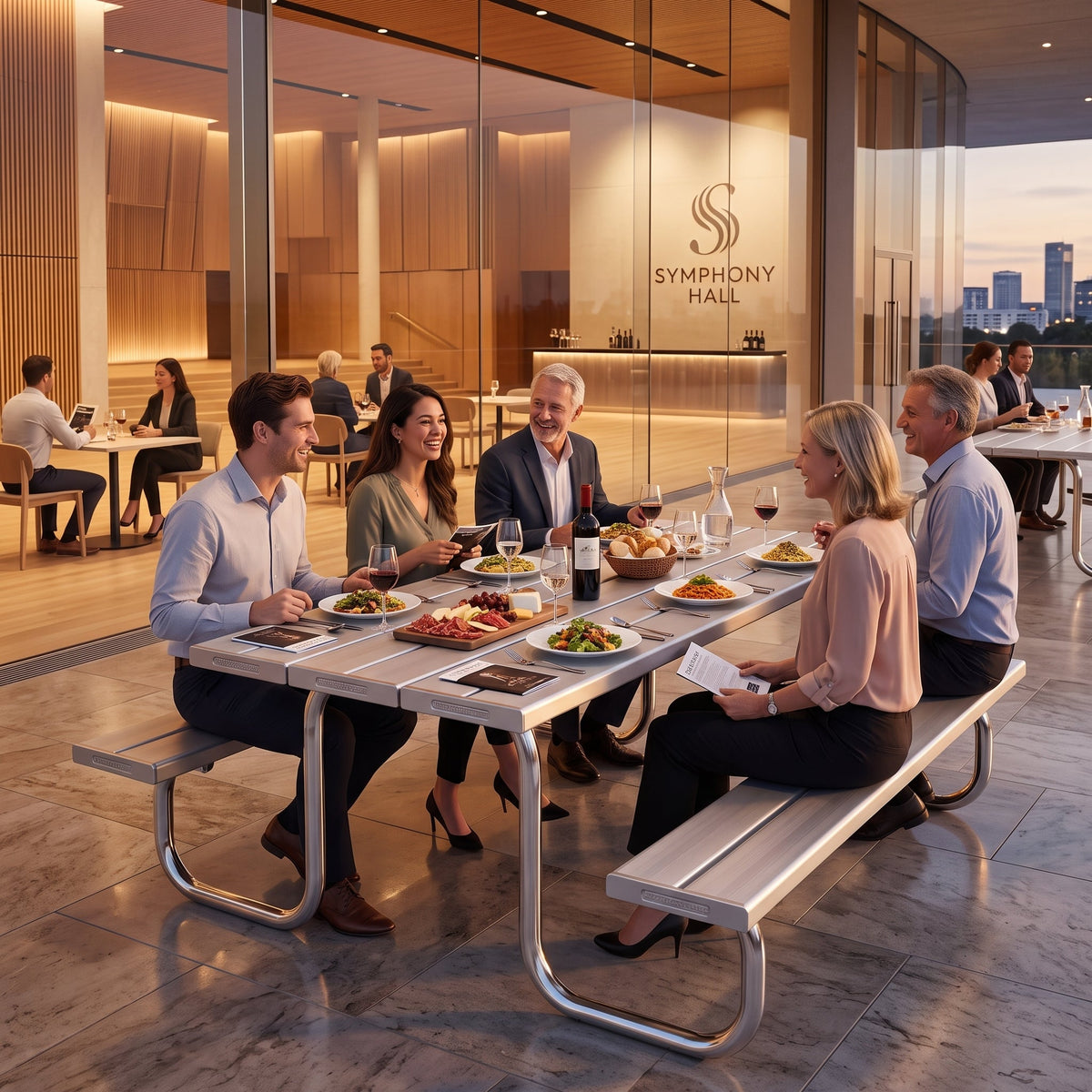 Aluminium Top Picnic Table - Primary