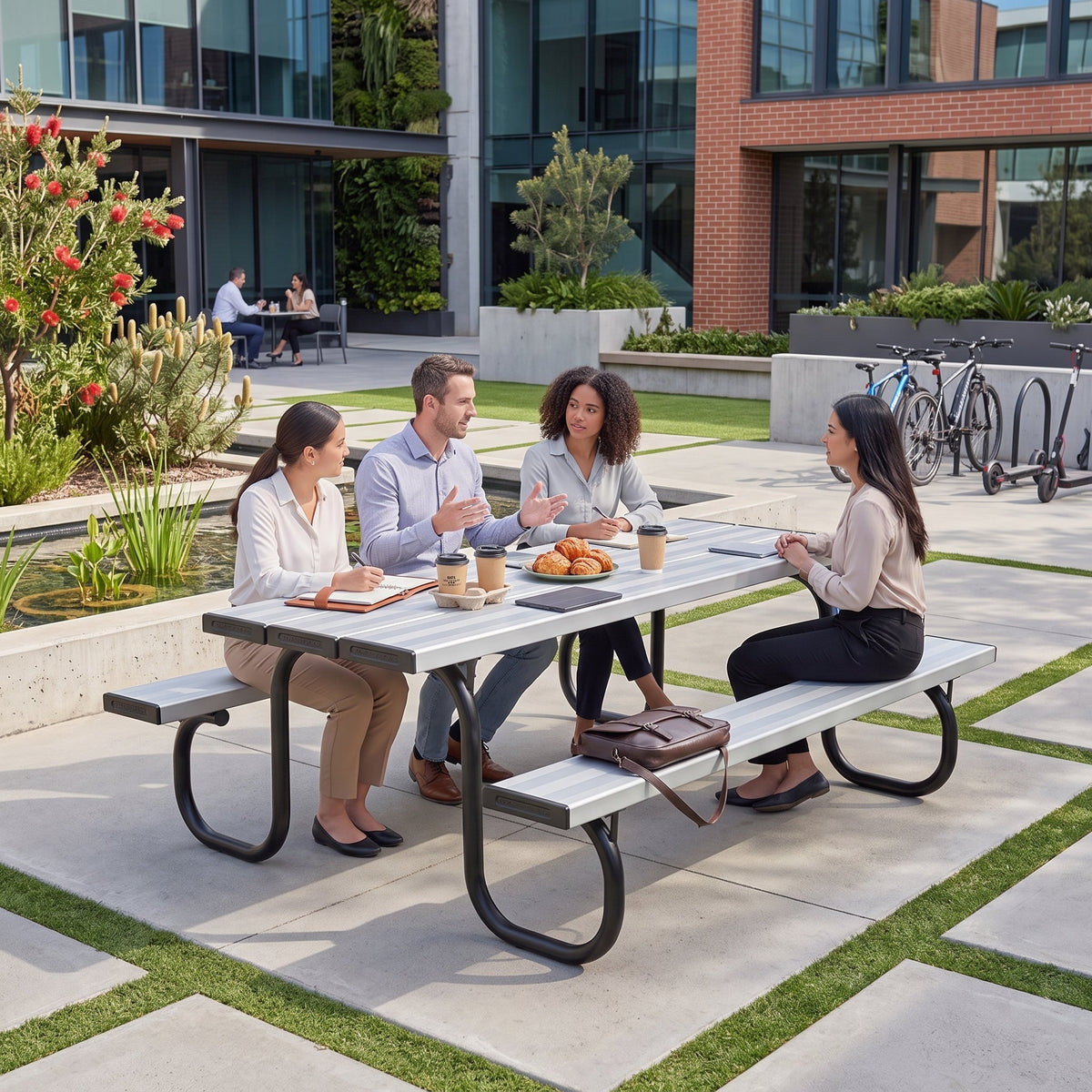 Aluminium Top Picnic Table - Primary