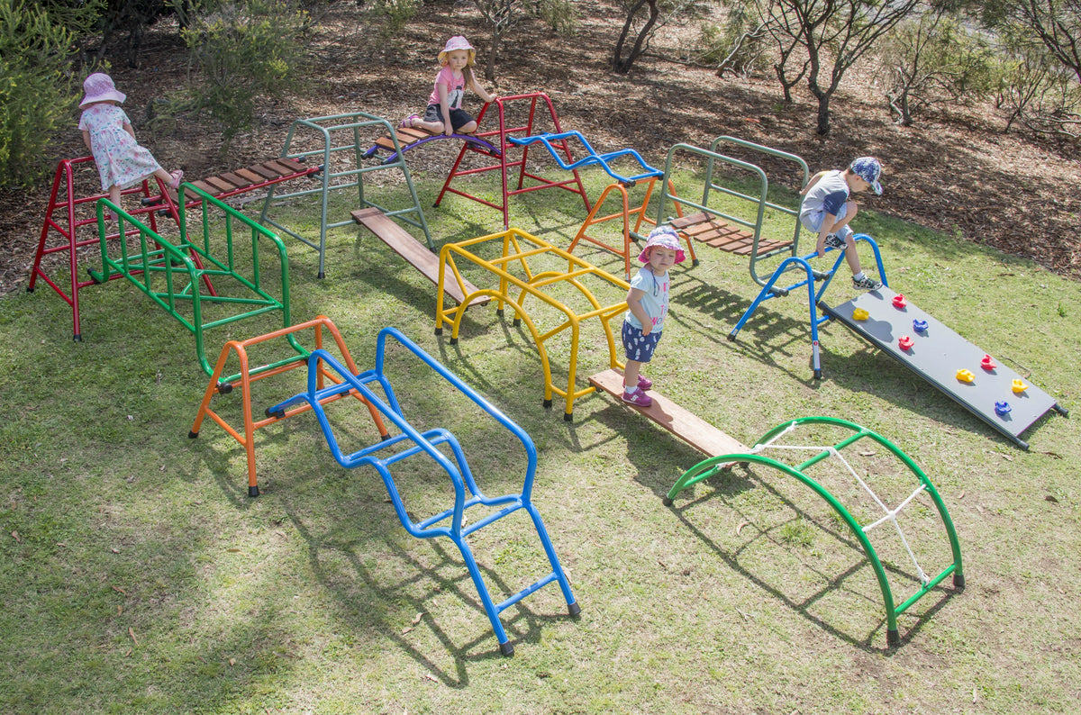 Giant Playset — Australian-made wooden outdoor climbing frame playset for early childhood centres