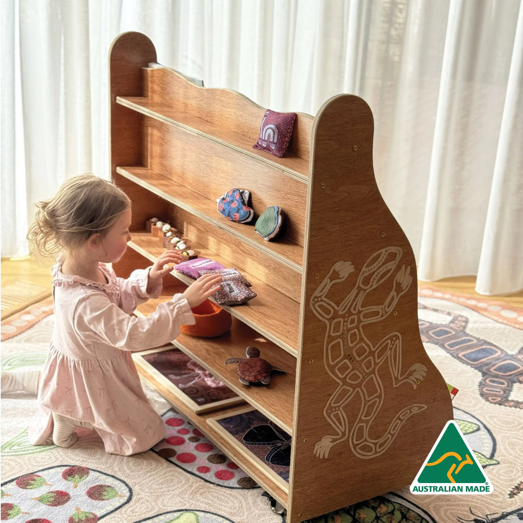 Indigenous Goanna Bookshelf — additional view of goanna bookshelf