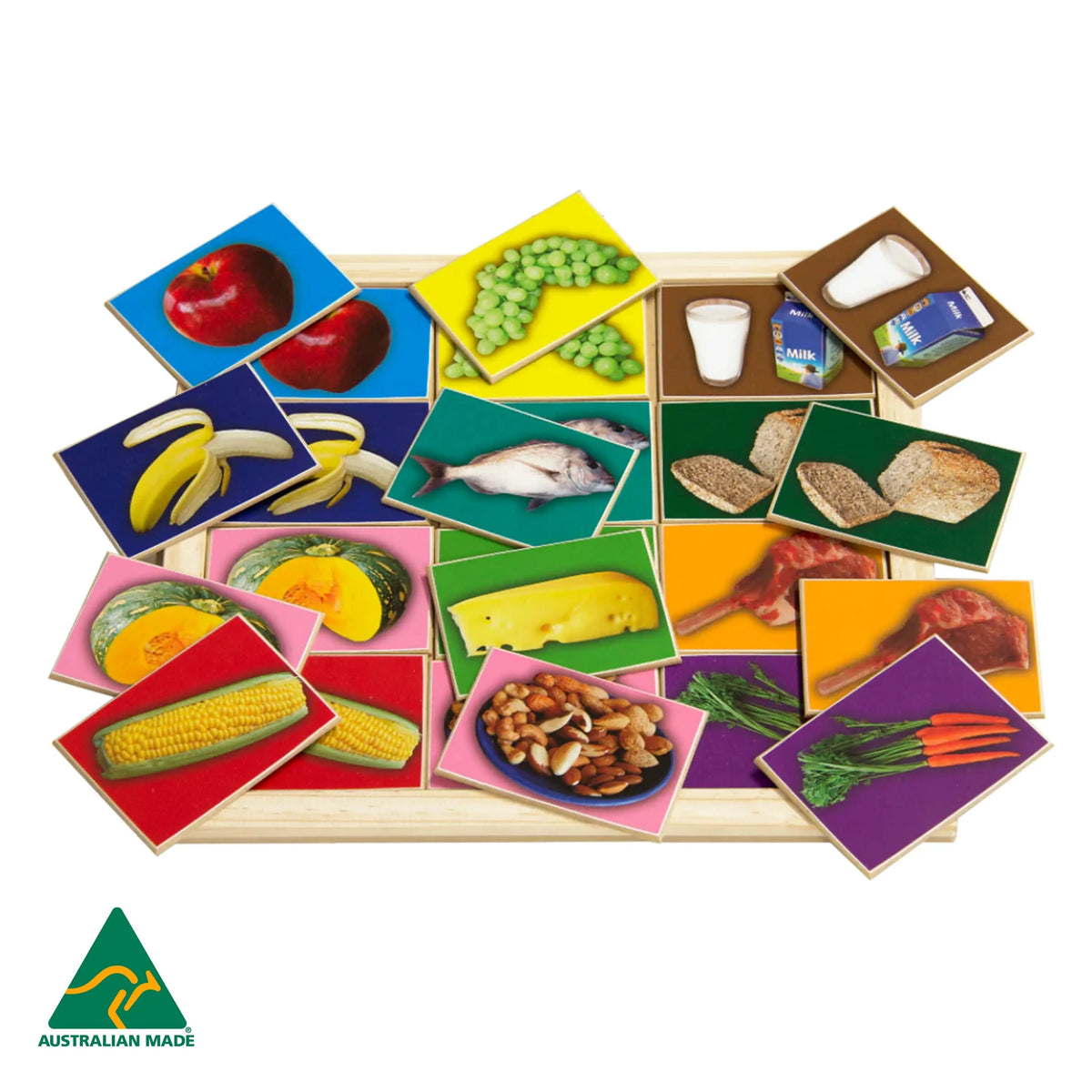 Healthy Food Large Memory Game — Australian-made healthy food memory matching game for early childhood