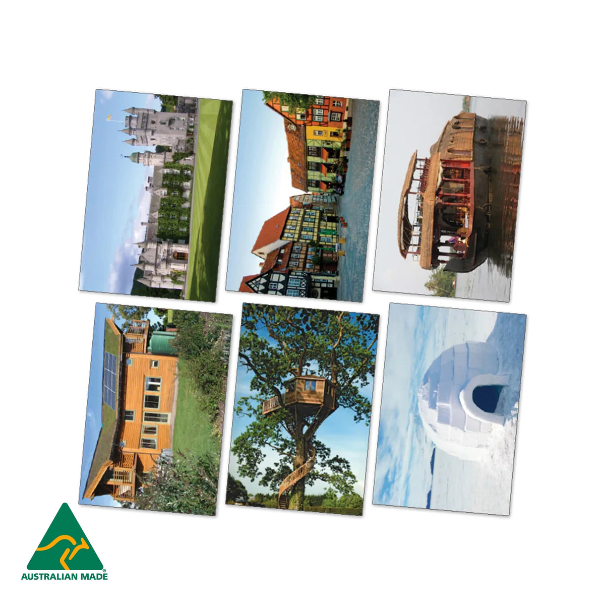 Houses around the World Poster Pack — educational classroom resource — Australian-made by Education National, ages 3+