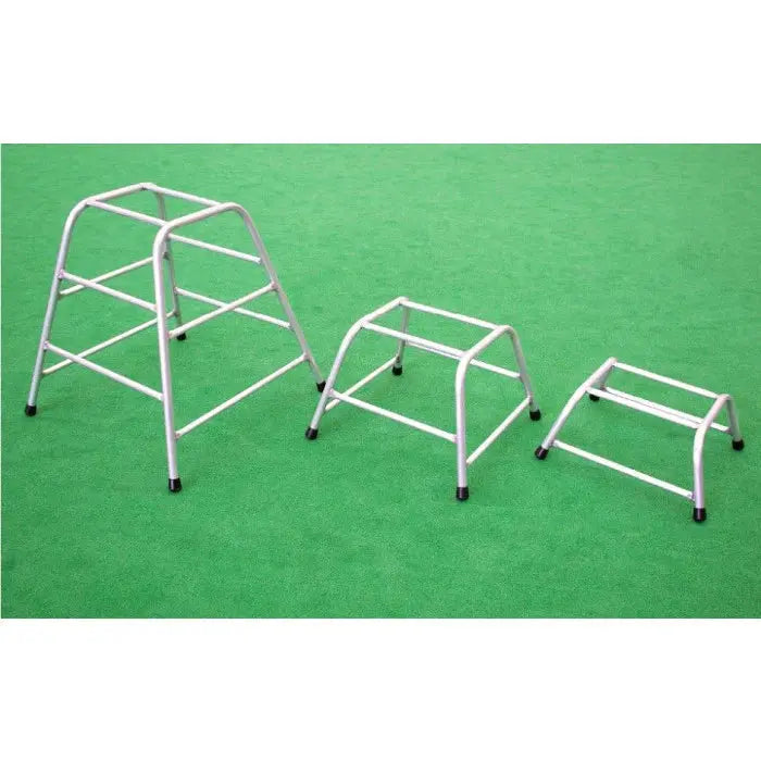 Trapezium Trestle Set of 3 (30cm, 49cm, 90cm) — set of 3 wooden trapezium trestles for early childhood active play