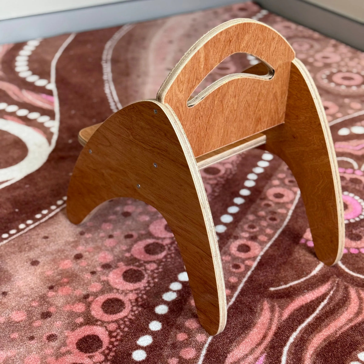 Boomerang Classroom Chair — side view of classroom chair
