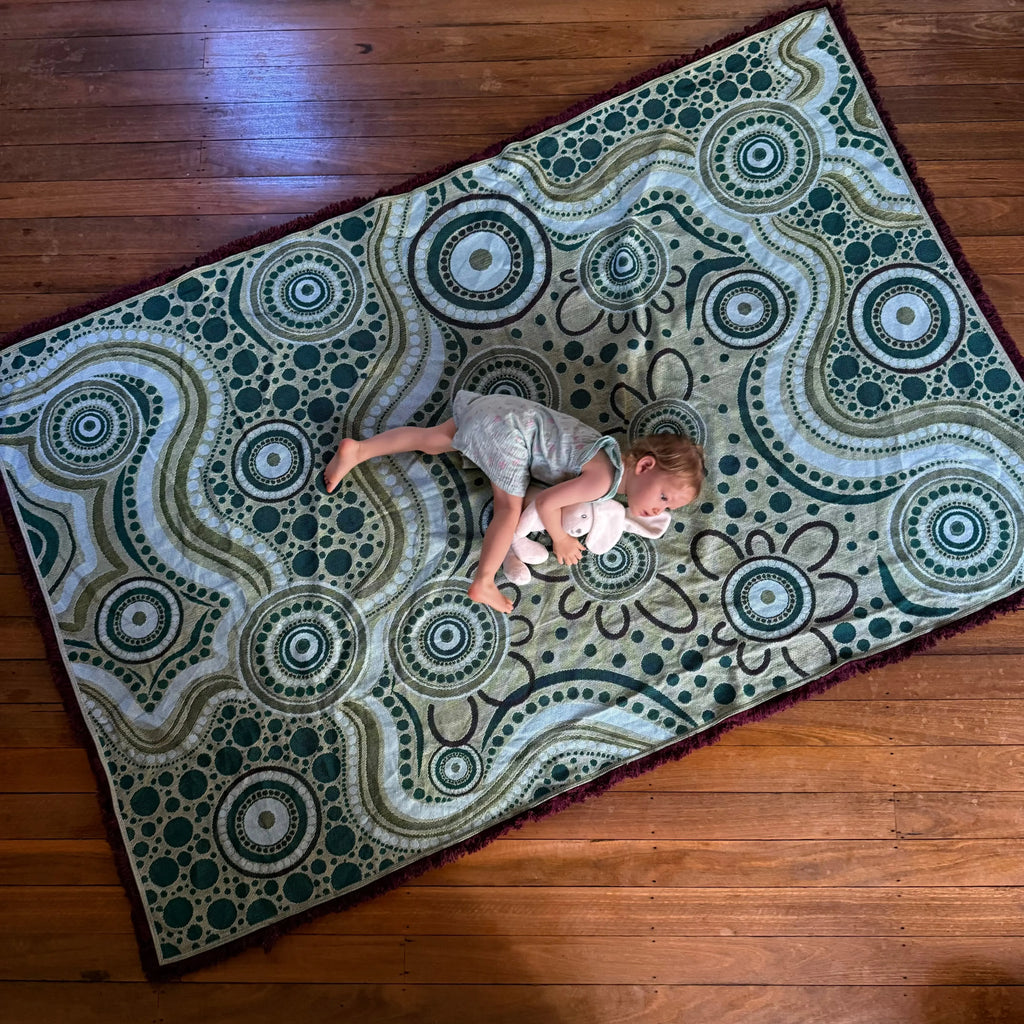 Sand Dreaming Cotton Throw — second alternative view