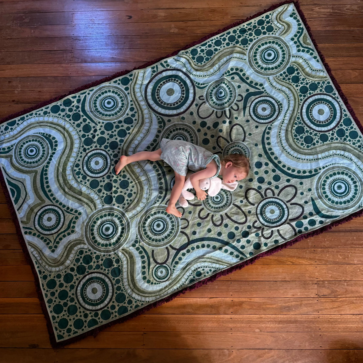 Sand Dreaming Cotton Throw — second alternative view