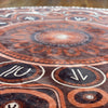 Yarning Circle Indigenous Rug — Indigenous classroom rug installed in early childhood setting