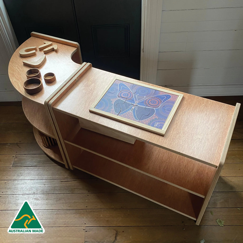 Indigenous Turtle Shelf Curved 60cm — third alternative view