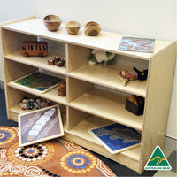 Emu in the Sky – Indigenous Wooden Shelf Unit - 120cm