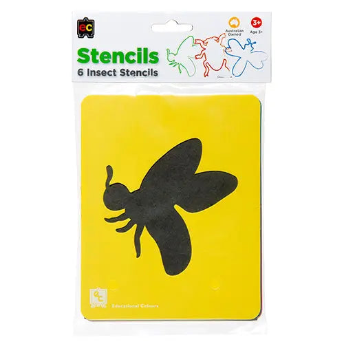 Insects Stencil Set of 6 — insect-themed stencils for early childhood art activities