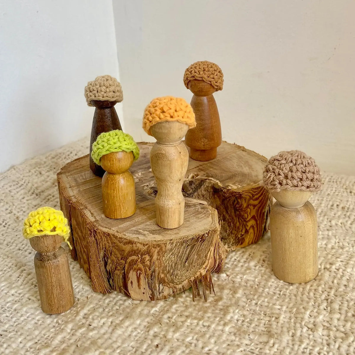 Kinsman Peg Doll Set — alternative view of Indigenous peg doll set