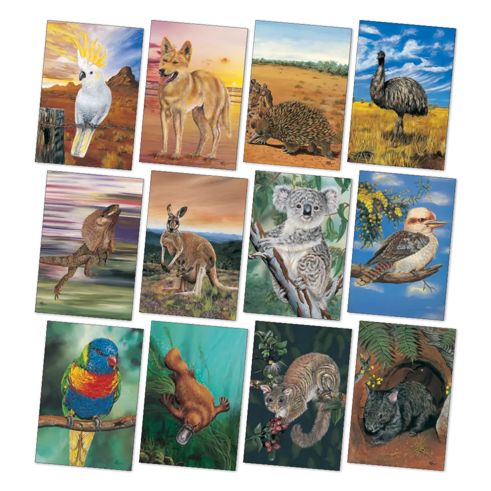 Large Australian Animals Poster Pack — alternative view