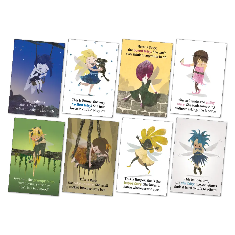 Large Emotional Fairies Poster Pack — educational classroom resource — Australian-made by Education National, ages 3+