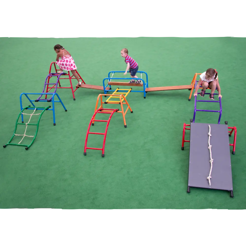 Large Playset — Australian-made wooden outdoor climbing frame playset for early childhood classrooms