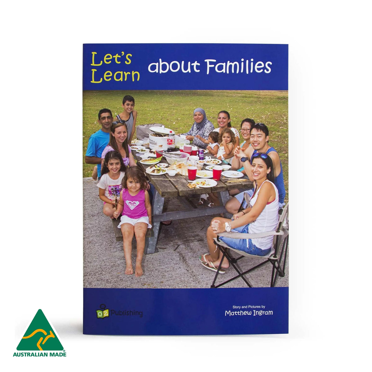 Let's Learn about Families Big Book — Australian-made educational big book for early childhood classrooms, ages 3+