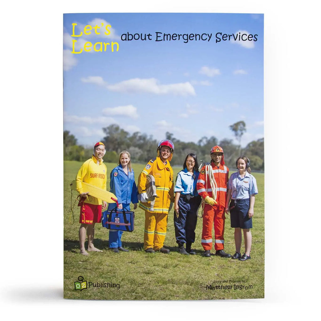 Let's Learn about Emergency Services Big Book — Australian-made educational big book for early childhood classrooms, ages 3+