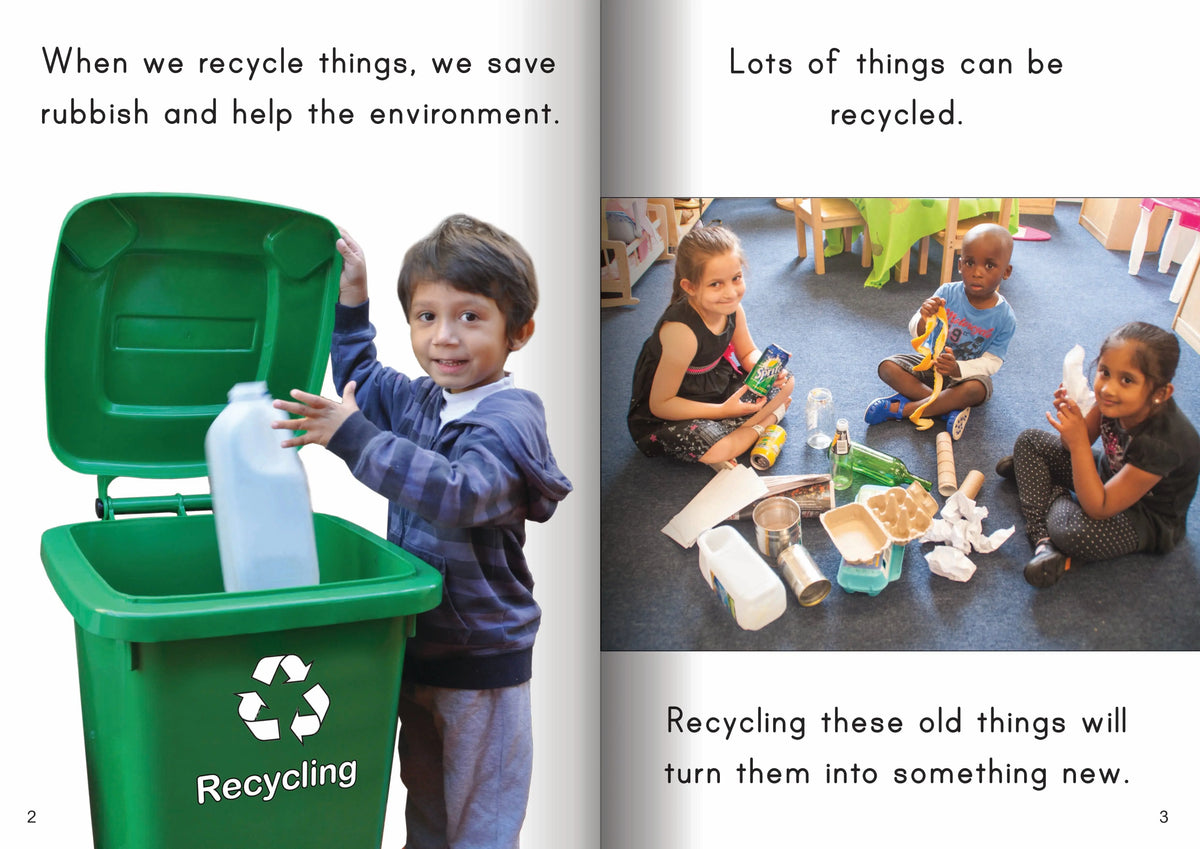 Let's Learn about Recycling Big Book — alternative view