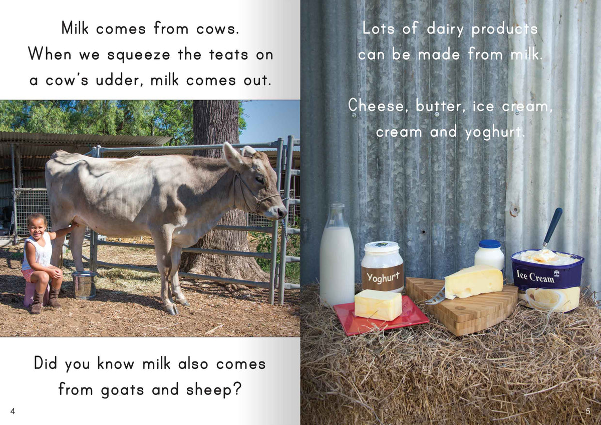 Let's Learn about where our food comes from Big Book — alternative view