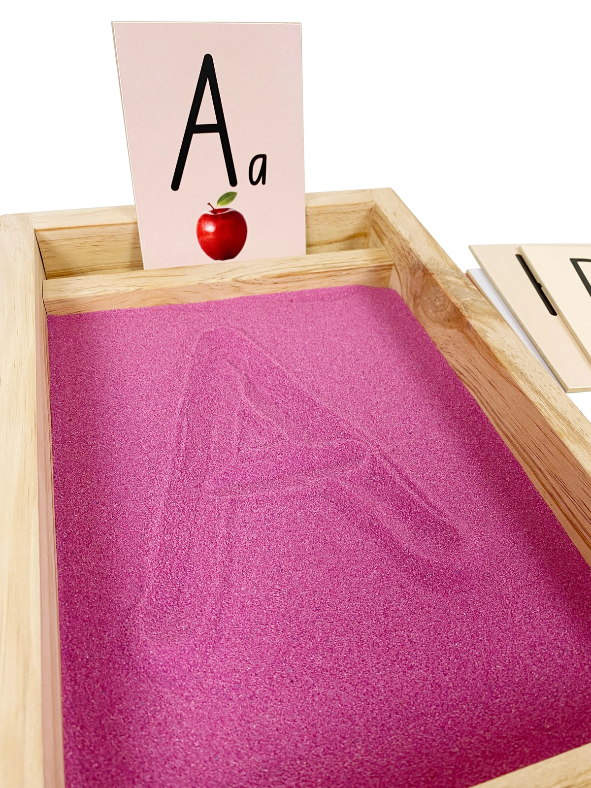 Letters and Numbers Sand drawing Game — in classroom use