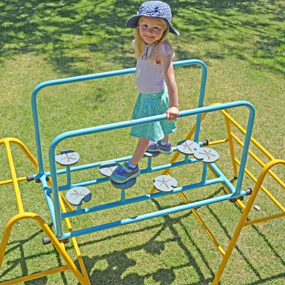 Lily Pads — Australian-made wooden lily pad stepping stones for early childhood active play