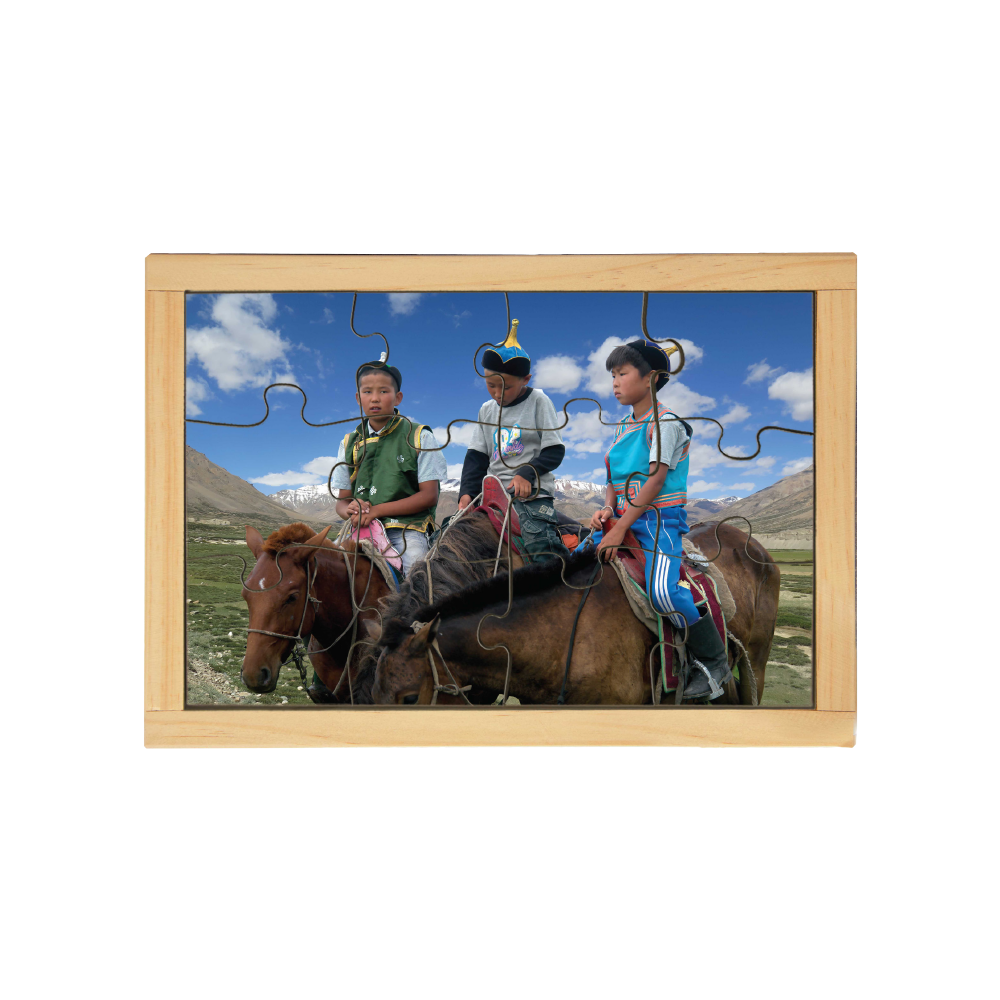 Mongolian Kids Puzzle