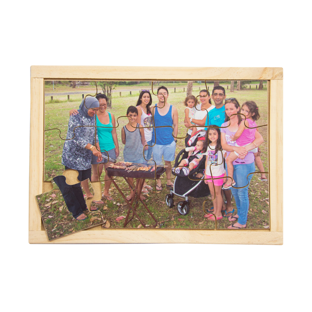 Multicultural Family BBQ Puzzle