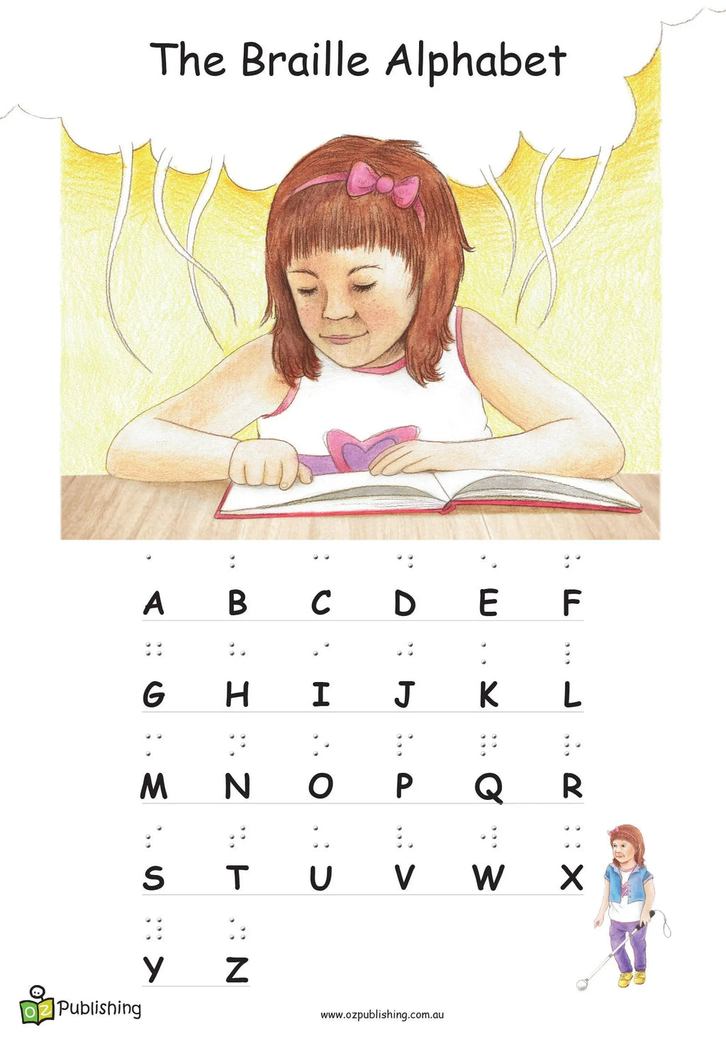 My name is Alice and i am blind Big Book (with FREE embossed braille alphabet poster) — view 4