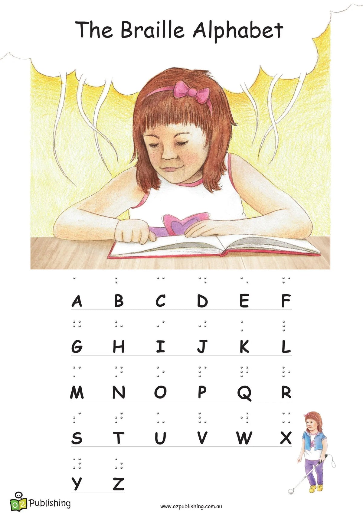 My name is Alice and i am blind Big Book (with FREE embossed braille alphabet poster) — view 4