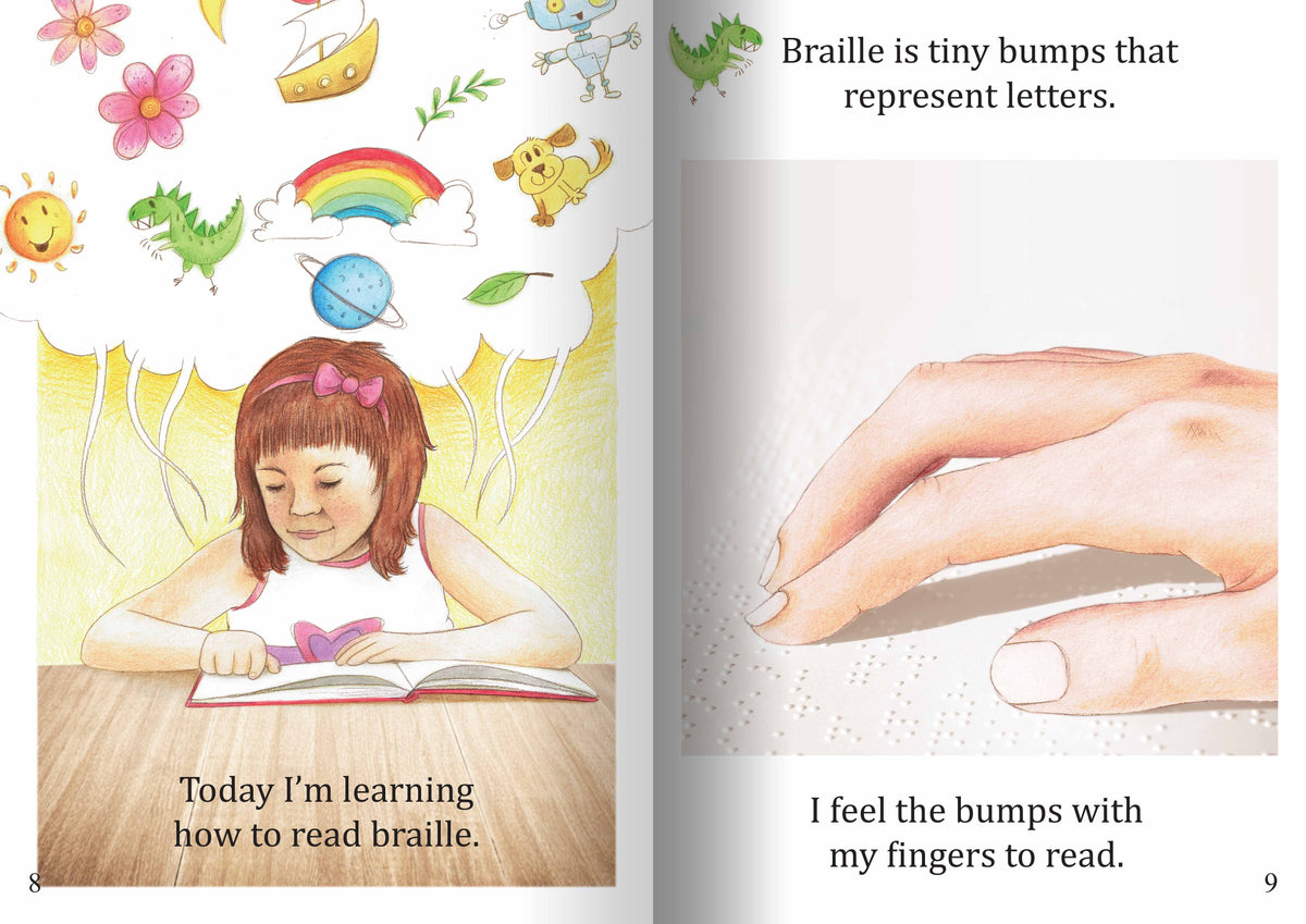 My name is Alice and i am blind Big Book (with FREE embossed braille alphabet poster) — alternative view