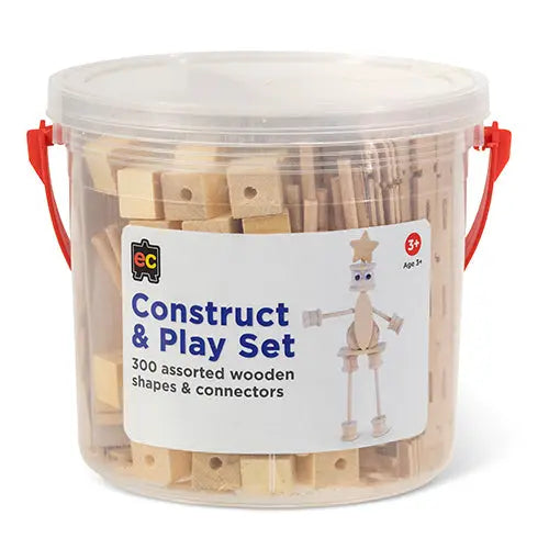 Natural Construct and Play Set — natural loose parts construction set for early learning