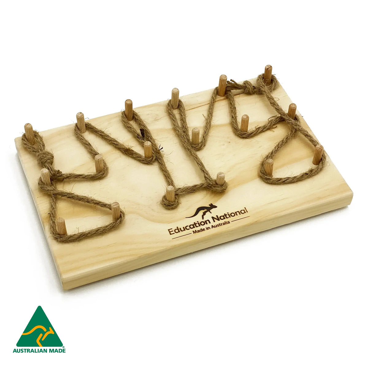 Natural rope patterns — Australian-made natural rope pattern boards for early childhood fine motor activities