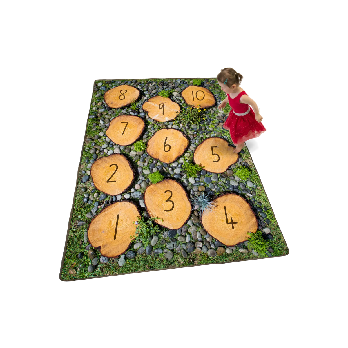Nature Numbers Rug — classroom rug for early childhood — Australian-made, ages 3+