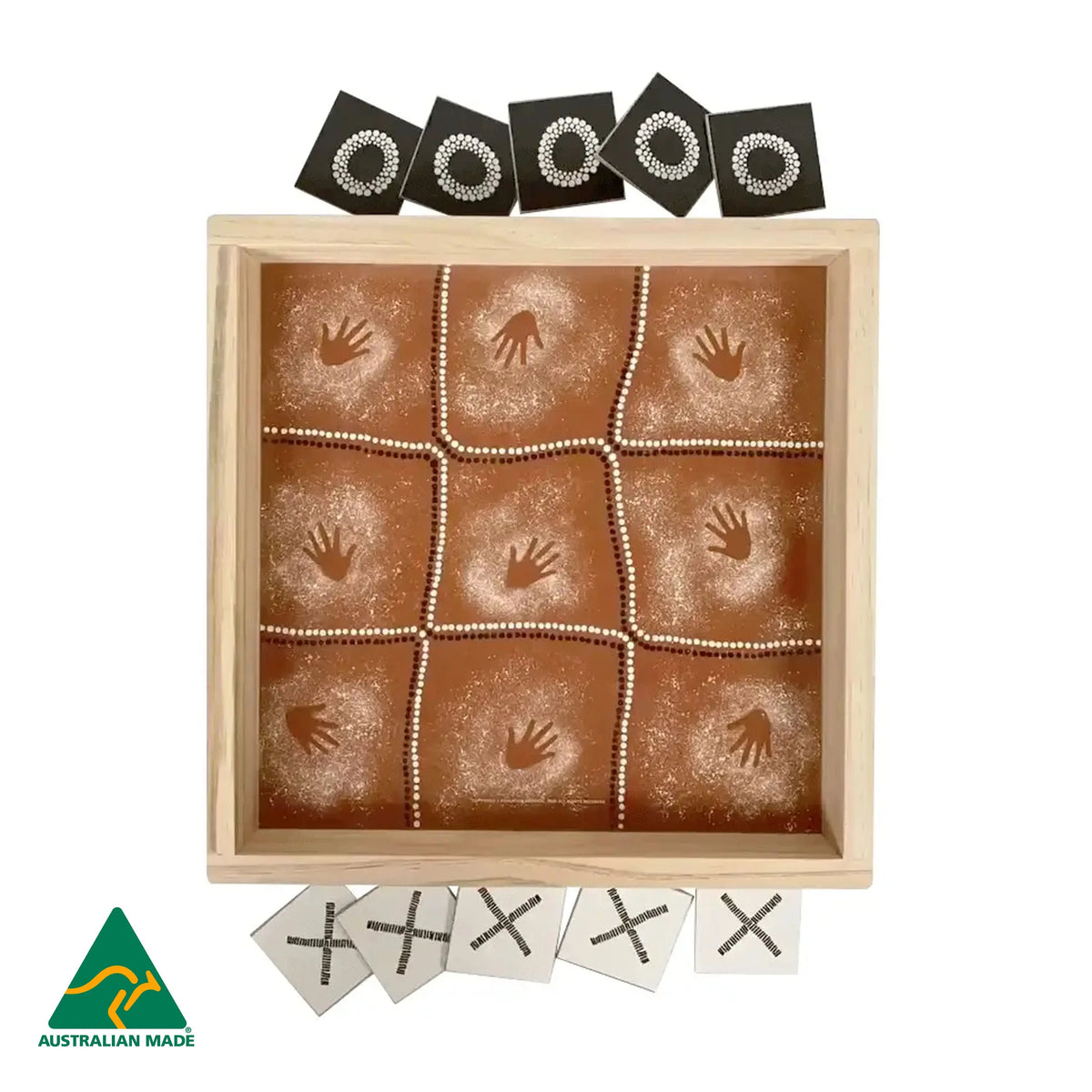 Naughts and Crosses Bush Game — educational classroom resource — Australian-made by Education National, ages 3+