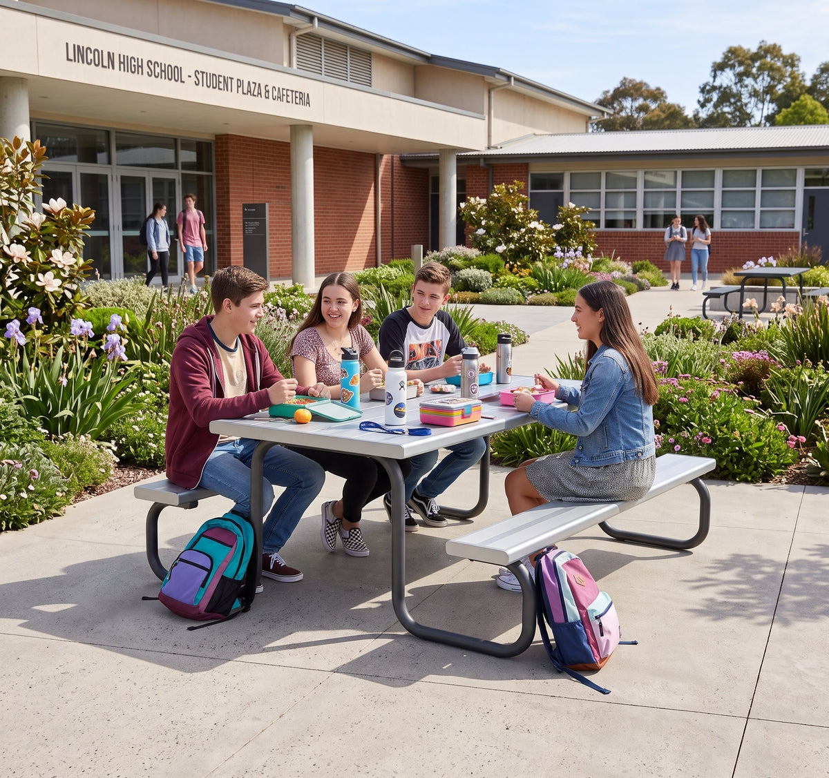 Aluminium Top Picnic Table - Primary