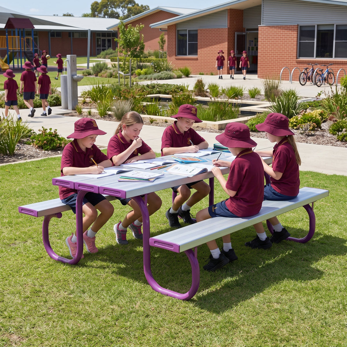 Aluminium Top Picnic Table - Primary