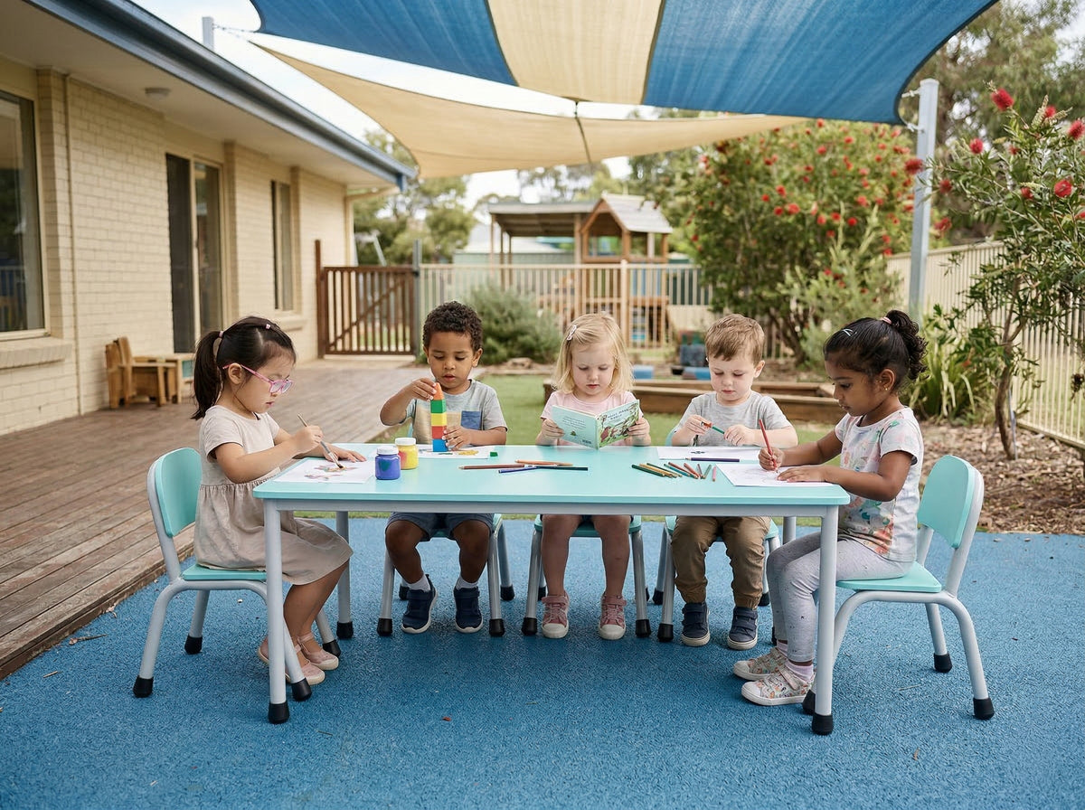 Outdoor Table in Aqua