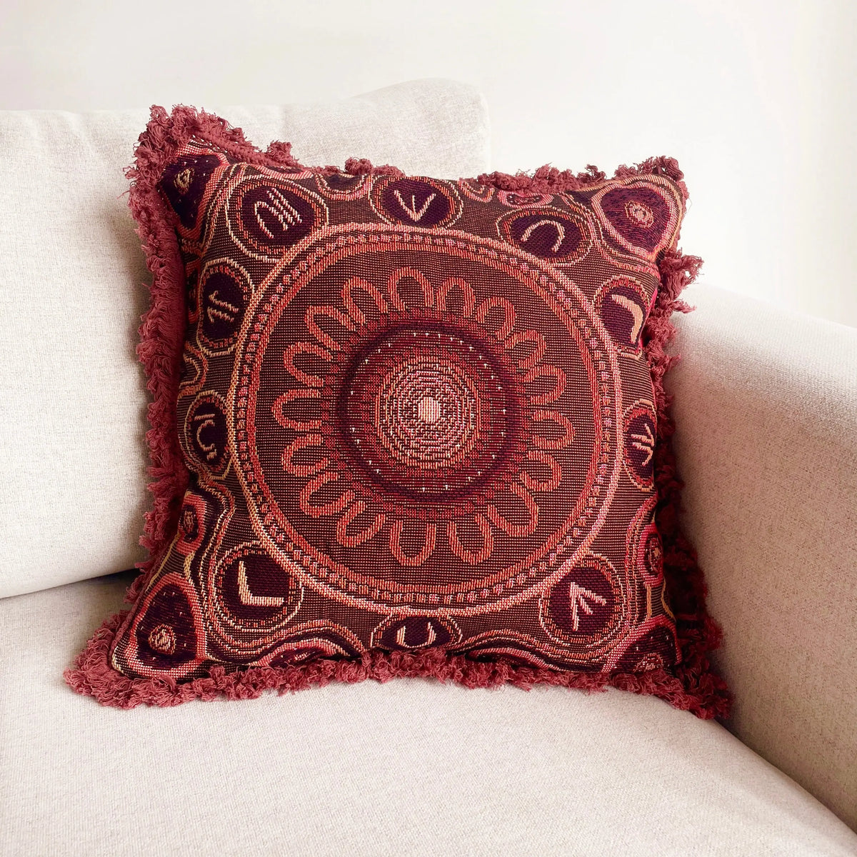 Yarning Circle Cushion Cover — additional view of cushion cover