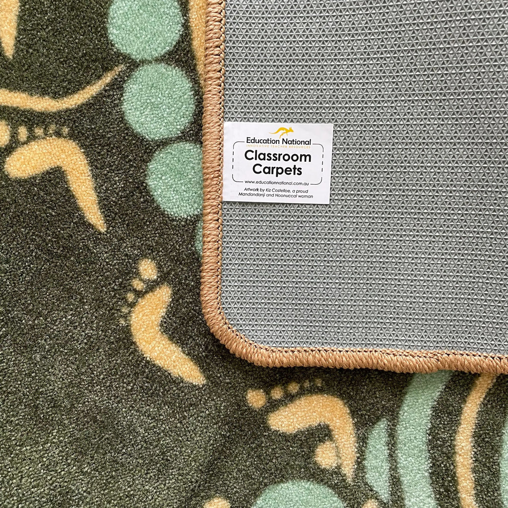 Aboriginal Eucalyptus Rug — in classroom group time