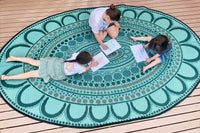 Aboriginal Art Yarning Oval Outdoor Mat PRE-ORDER