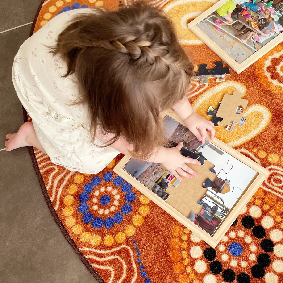Torres Strait Islander People Puzzle Set — group activity in early learning setting