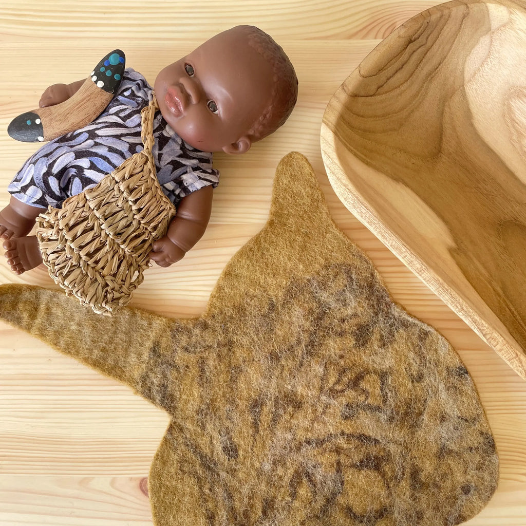 Aboriginal Australian Boy 21cm Baby Coolamon Set — alternative view
