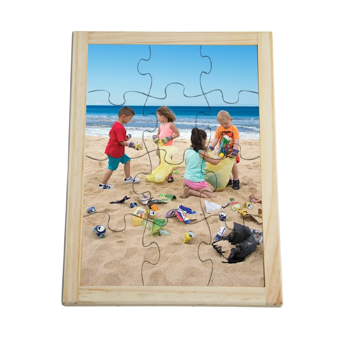 Earth Hour Teachers Resource Kit — Picking Up Rubbish Puzzle component included in kit