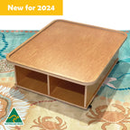 Play Table with Storage — Australian-made wooden play table with storage for early childhood classrooms